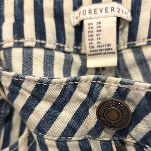 Forever 21 Navy and White Striped pants